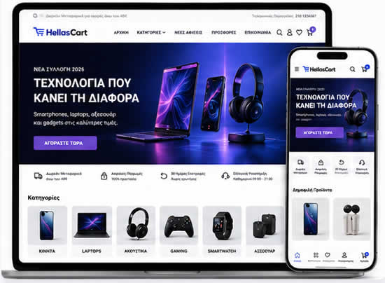 HellasCart Theme Preview