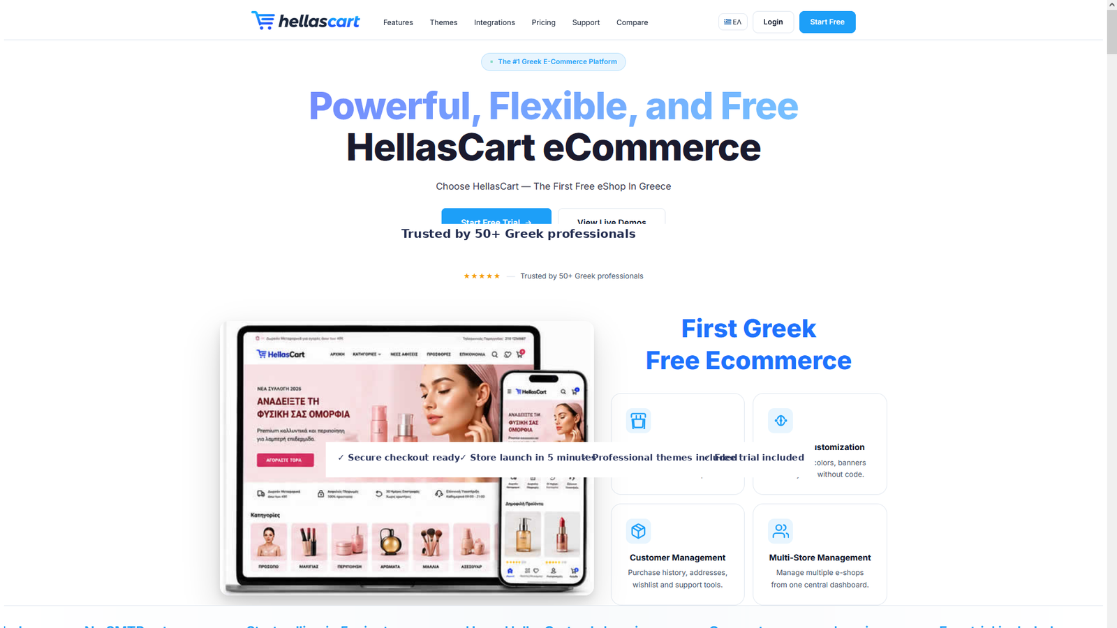 Storefront → Live Home Page